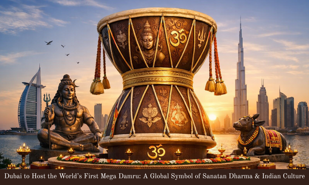 Dubai to Host the Worlds First Mega Damru A Global Symbol of Sanatan Dharma and Indian Culture